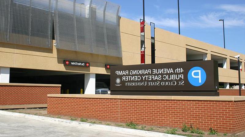 Parking ramp entrance